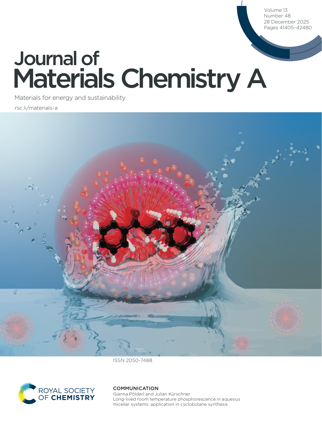 Journal of Materials Chemistry A cover